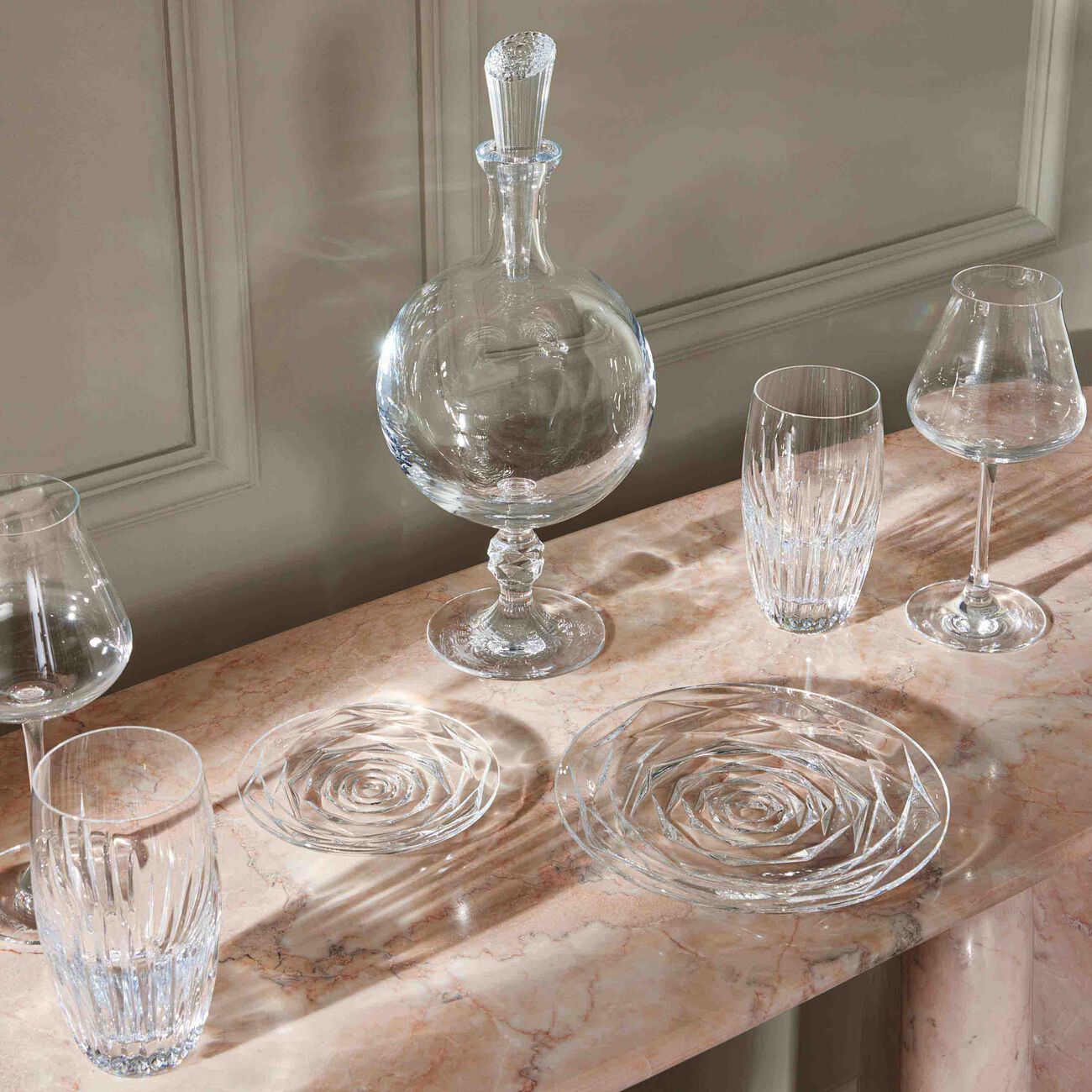 Swing Plate Round Clear 13cm baccarat swing plate round clear 13cm