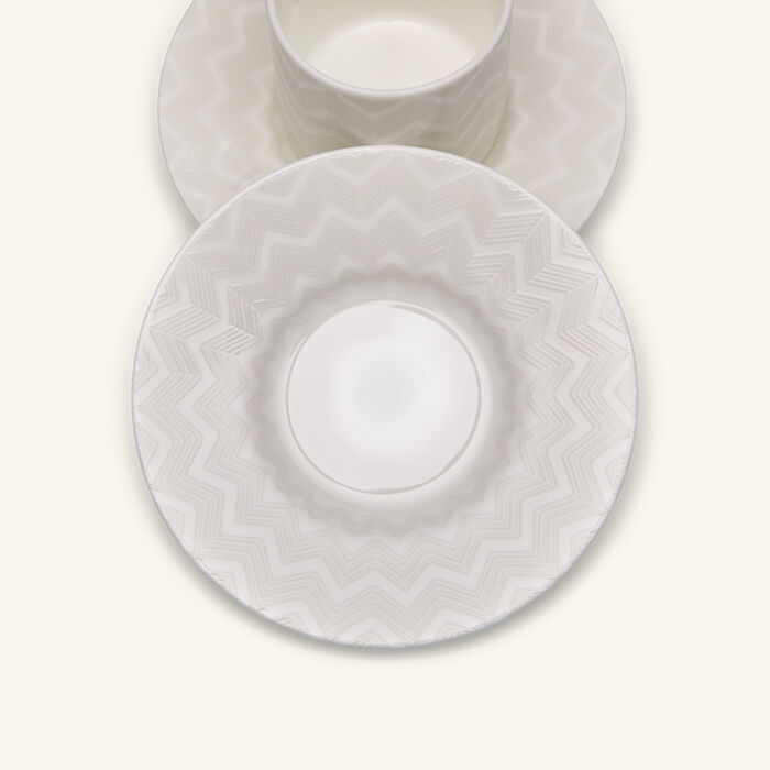 missoni home zig zag coffee cup   saucer white set of 2