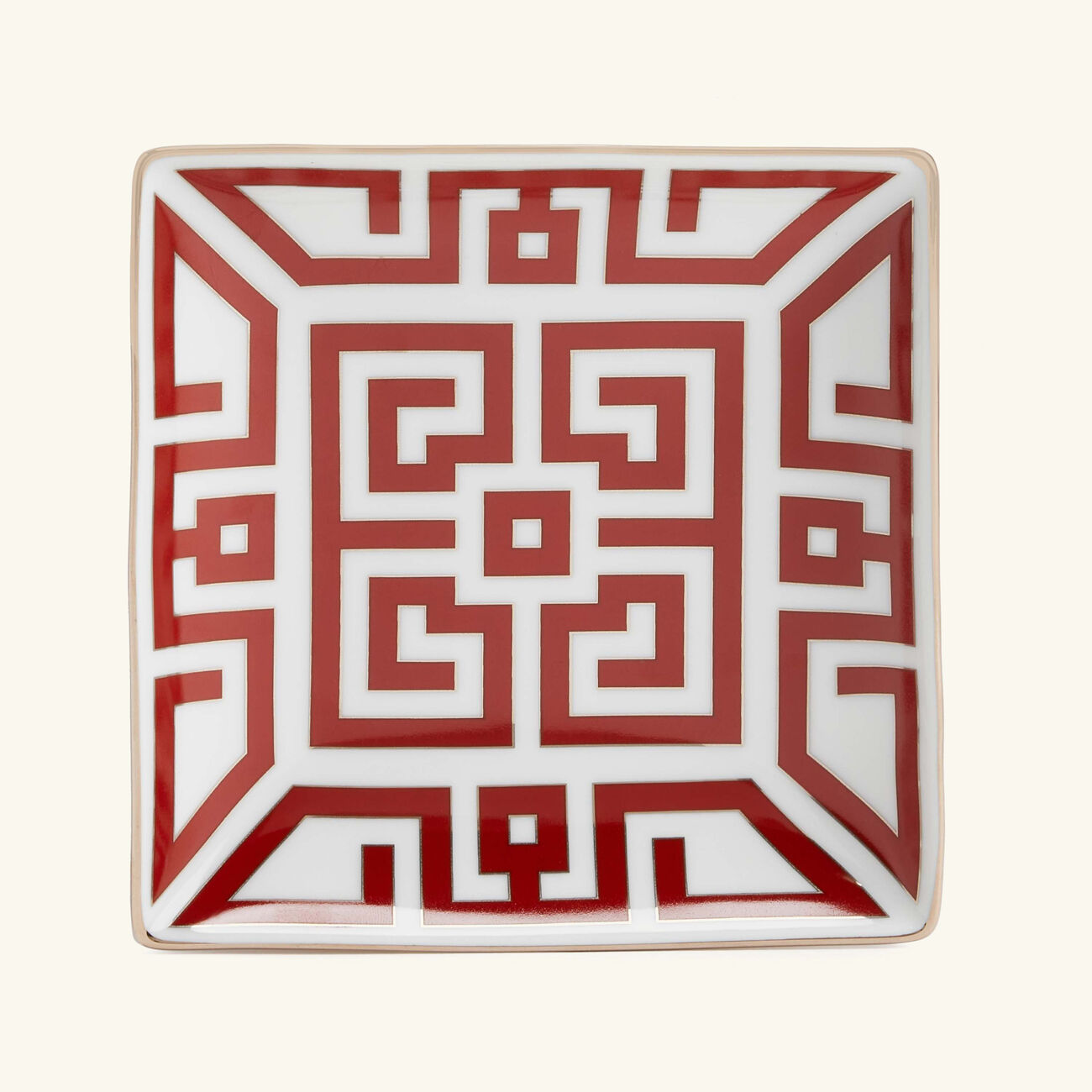 ginori 1735 labirinto bowl red