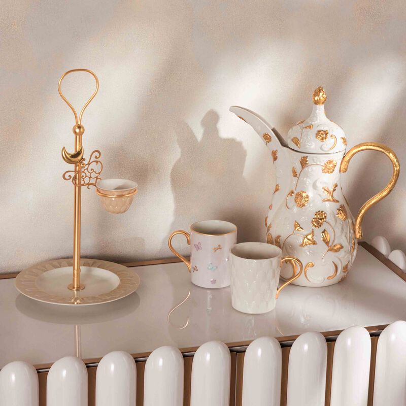 villari peacock mug white