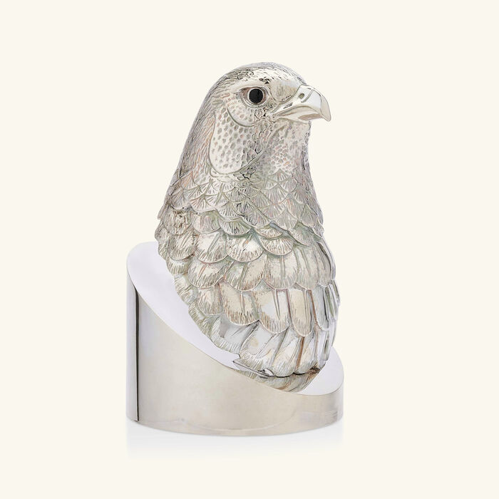Faucon Hawk Sculpture Large Silver Plated christofle faucon hawk sculpture large silver plated