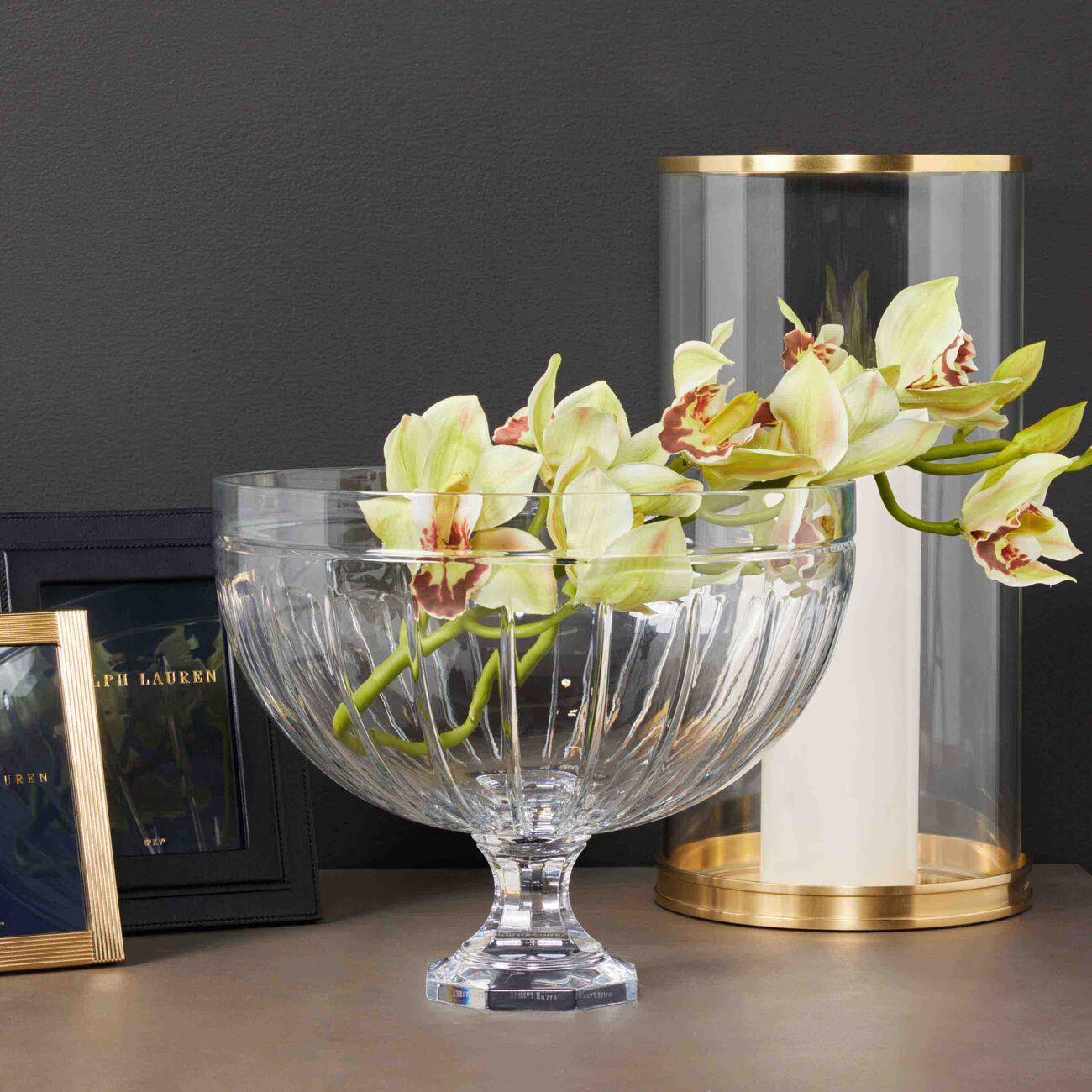 رالف لورين هوم قطعة ديكور مركزية كورالين باللون الشفاف