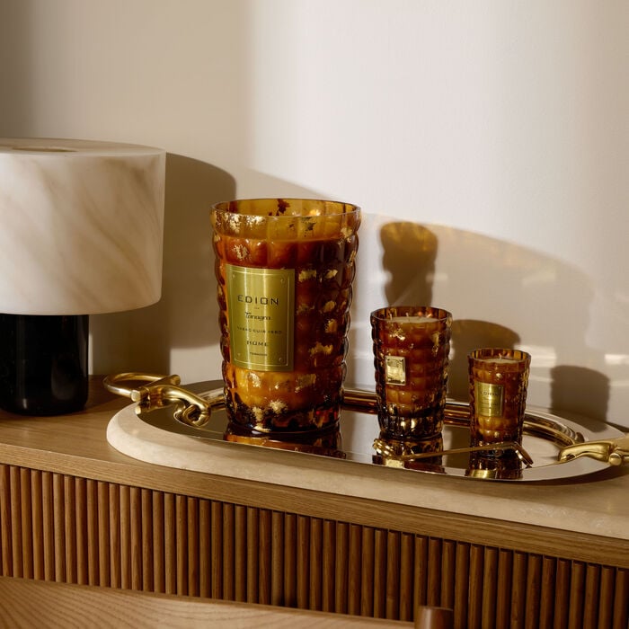 edion tobacco amber scented candle 4kg