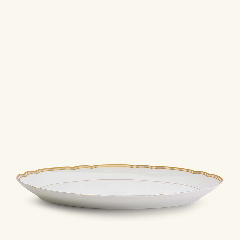 Pompadour Serving Platter Oval Gold 33cm bernardaud pompadour serving platter oval gold 33cm