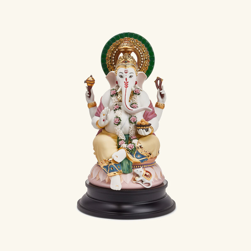 Lord Ganesha Sculpture Large Gold Limited Edition lladro lord ganesha sculpture large gold limited edition