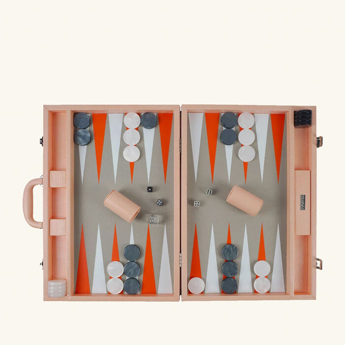 vido apricot lizard backgammon set
