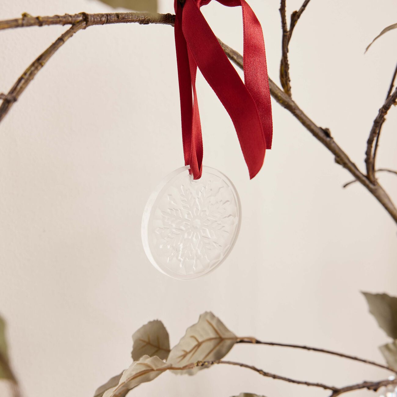 lalique terramineral frost ornament mini clear