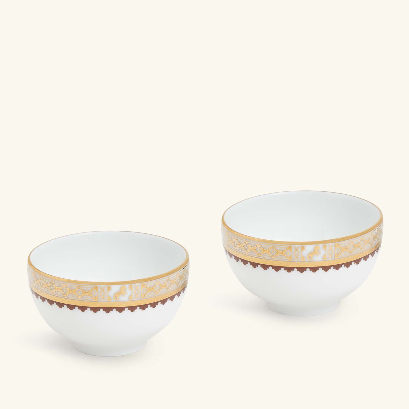 هافيلاند طقم كافالييه رويال المؤلف من وعائين للحساء باللون الذهبي   9 سم