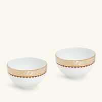 هافيلاند طقم كافالييه رويال المؤلف من وعائين للحساء باللون الذهبي   9 سم