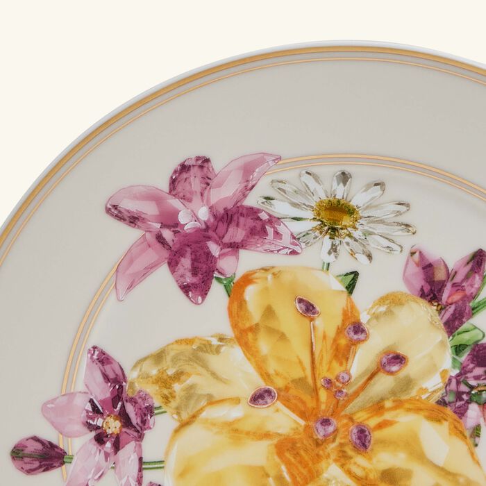 rosenthal idyllia bread   butter plate round bouquet 18 cm