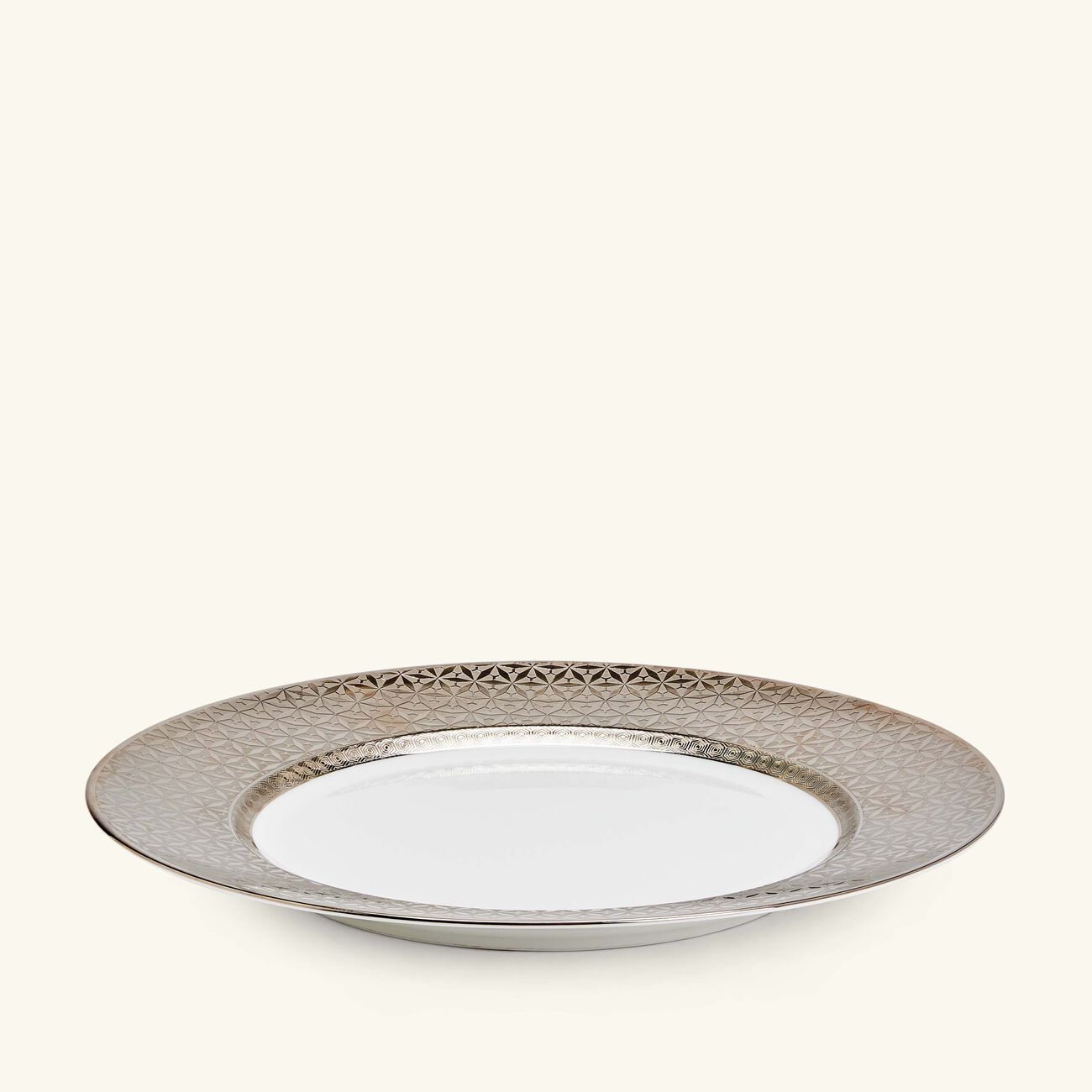Divine Dinner Plate Round Silver 26cm bernardaud divine dinner plate round silver 26cm