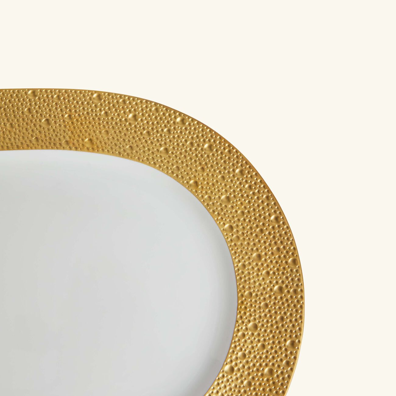 bernardaud ecume or serving platter oval gold 35cm