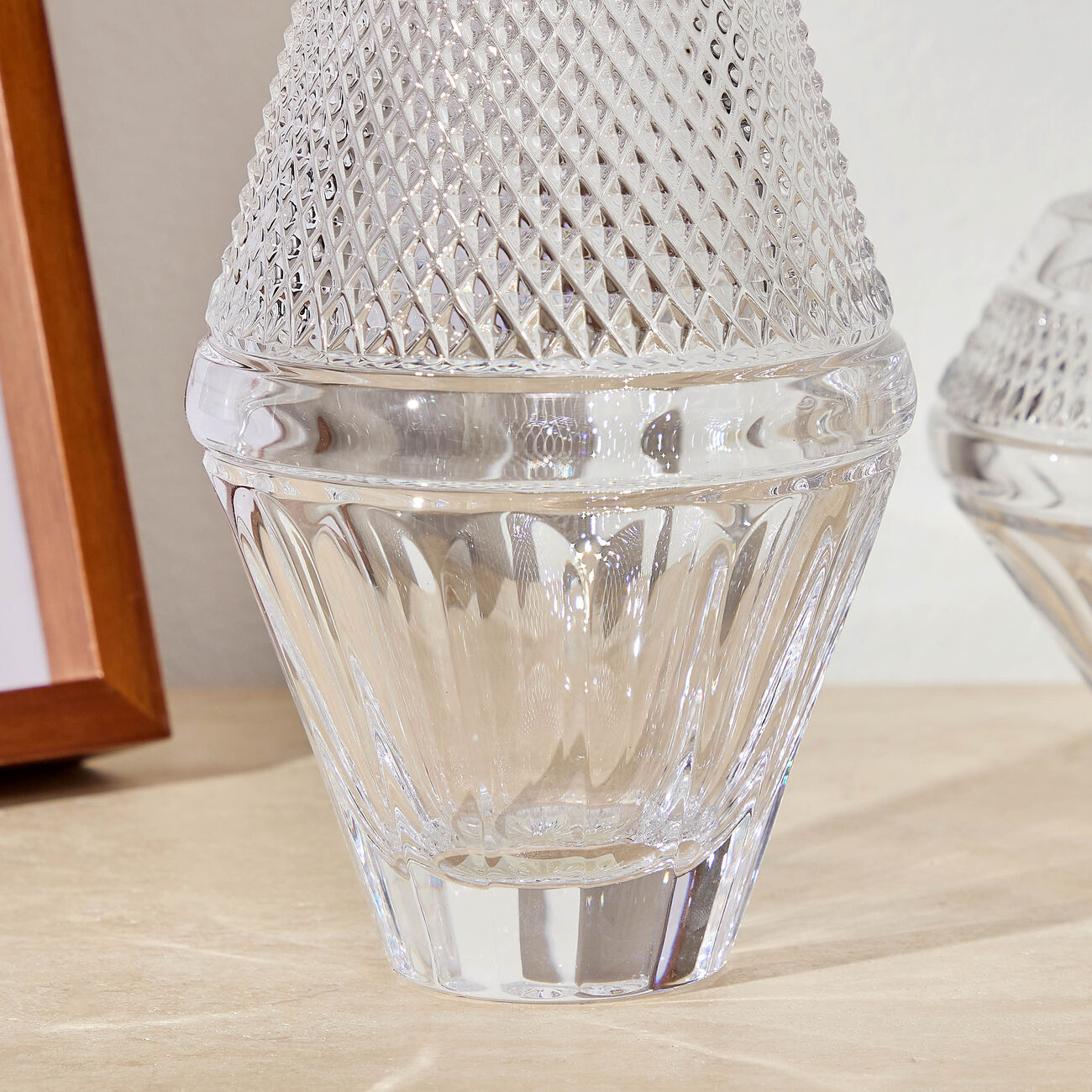 waterford mastercraft copper coast vase medium clear