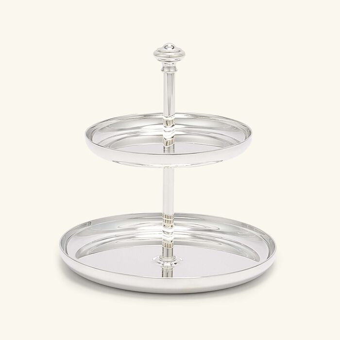 christofle albi cake stand 2 tier silver plated