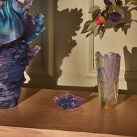 daum sweet garden flower figurine mini pink