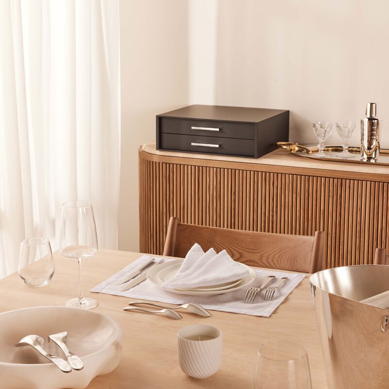 l ame de christofle flatware set 75 pieces stainless steel