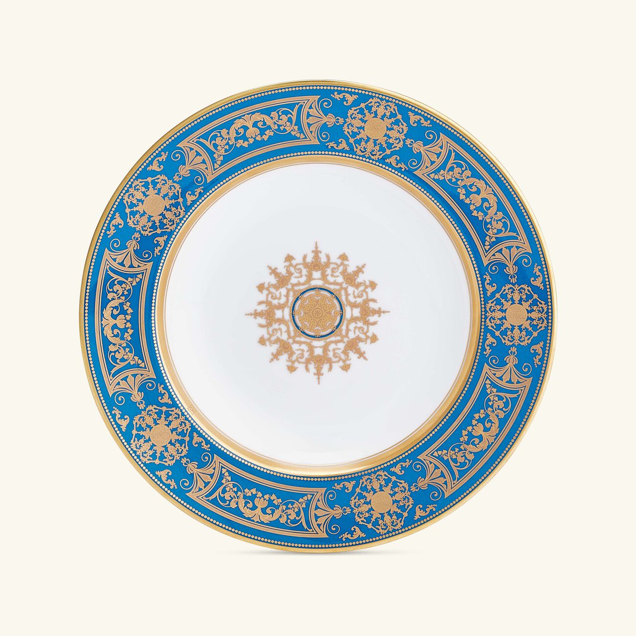 bernardaud aux rois soup plate round gold
