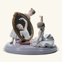 My Perfect Pose Ballet Girls Sculpture Small White lladro my perfect pose ballet girls sculpture small white