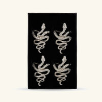 Snake Napkin Ring Silver Set Of 4 l objet snake napkin ring silver set of 4