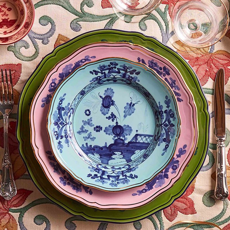 جينوري 1735 طبق الطعام أوريينتي إيتاليانو أزاريا دائري وردي 26 سم