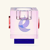 reflections copenhagen lea moon tea light holder pink