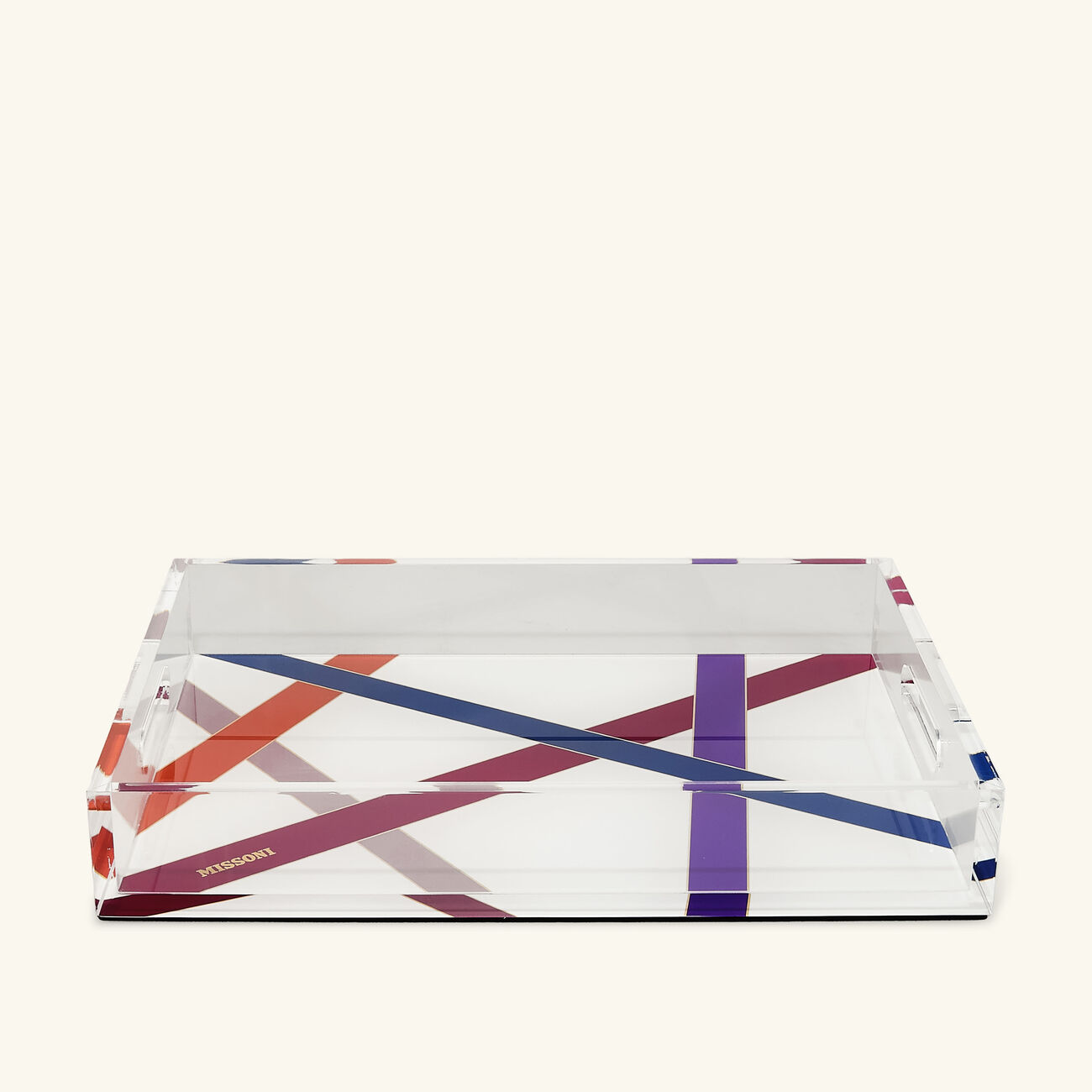 missoni home nastri tray medium multicolor