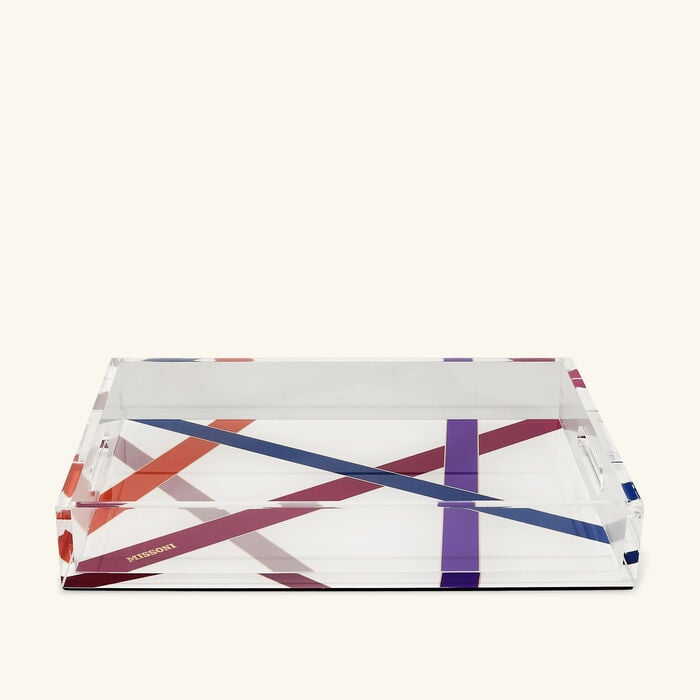 missoni home nastri tray medium multicolor