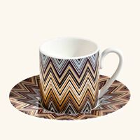 Zig Zag Jarris Coffee Cup & Saucer Pattern missoni home zig zag jarris coffee cup saucer pattern