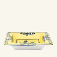 Oriente Italiano Citrino Trinket Tray Square Small Yellow ginori 1735 oriente italiano citrino trinket tray square small yellow