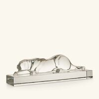 Héritage Panther Sculpture Medium Black baccarat h ritage panther sculpture medium black