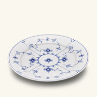 رويال كوبنهاغن طبق حلويات بلو فلوتد بلاين مستدير أبيض 22 سم