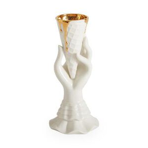 Gilded I-Scream Vase, medium