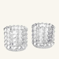 Focus Zigzag Votive Clear Set Of 2 baccarat focus zigzag votive clear set of 2