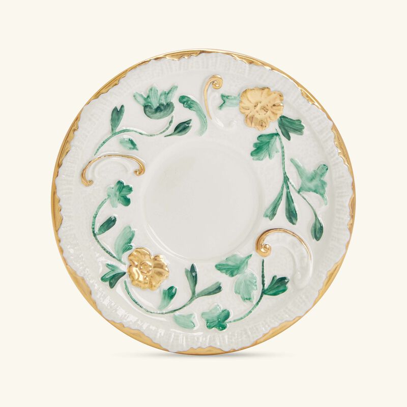 فنجان الشاي العربي تاورمينا مع صحنه باللون الأخضر فيلاري فنجان الشاي العربي تاورمينا مع صحنه باللون الأخضر