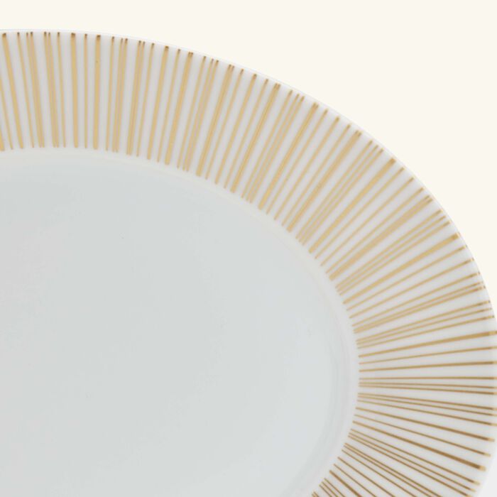 bernardaud sol serving platter oval gold 21cm