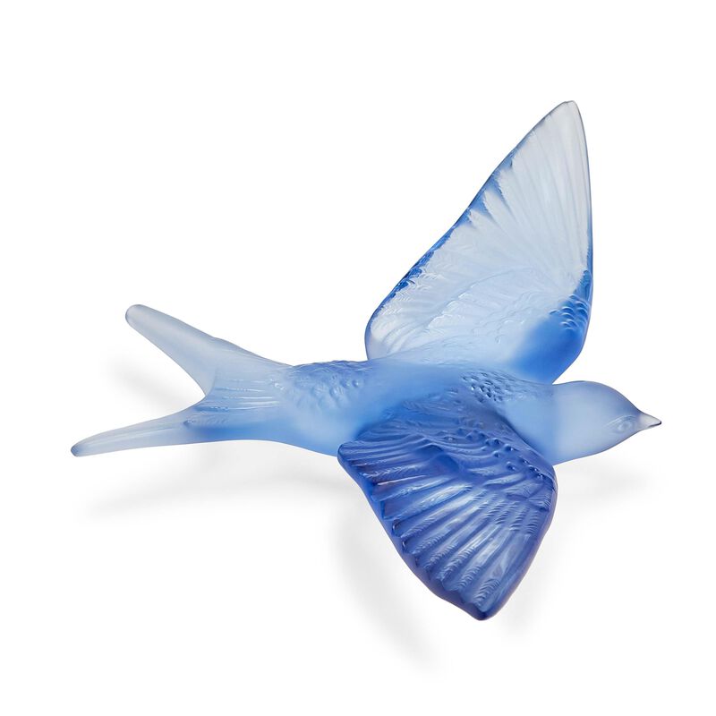 Crystal Swallow Wings Down Sculpture, large