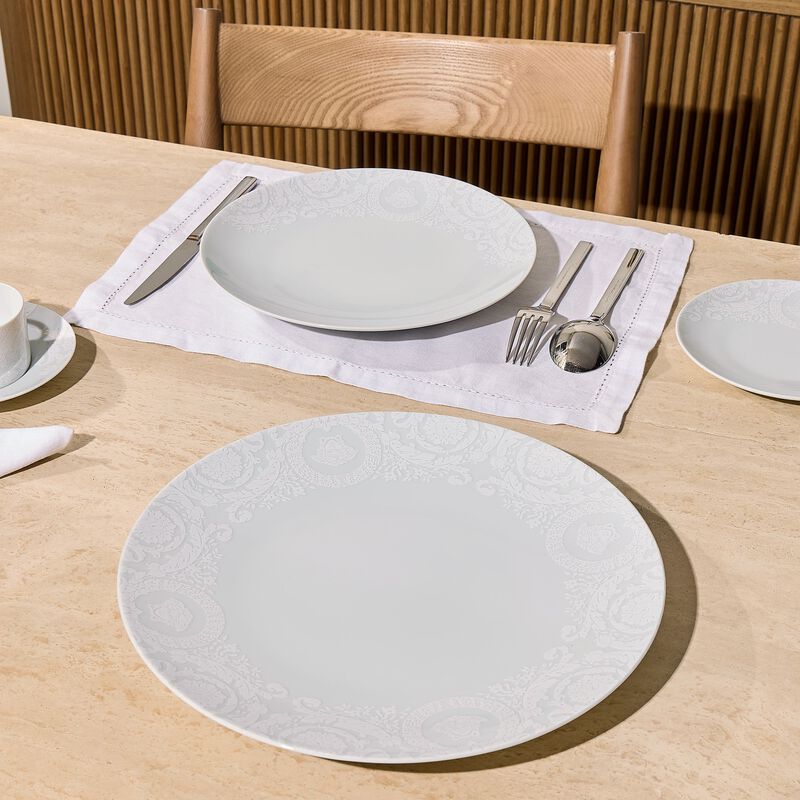 Barocco'92 Bianco Underplate Round White 33cm versace barocco 92 bianco underplate round white 33cm