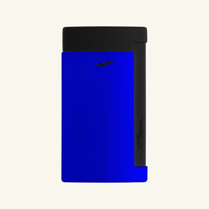 st dupont slim 7 lighter neon blue