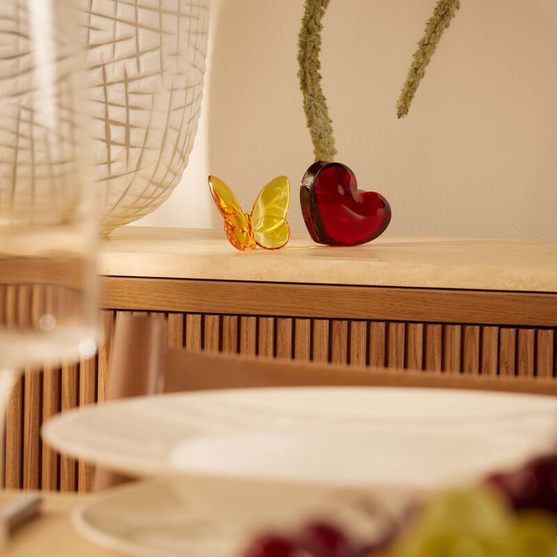 Zinzin Heart Figurine Mini Red baccarat zinzin heart figurine mini red