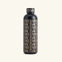 versace allover water bottle black