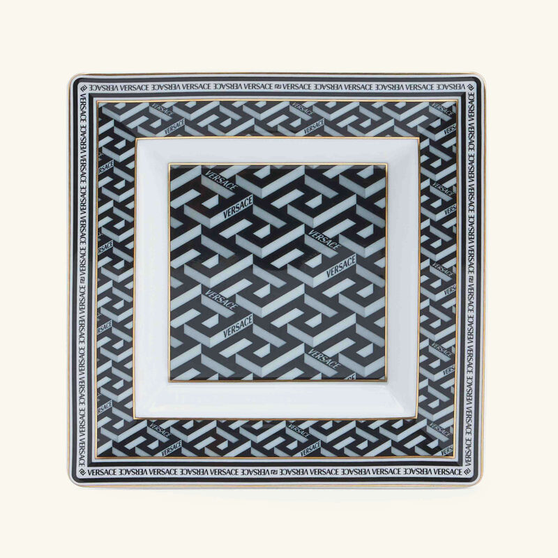 La Greca Trinket Tray Square Black versace la greca trinket tray square black