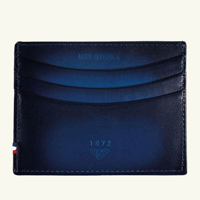 Atelier Blue Credit Card Holder Blue st dupont atelier blue credit card holder blue