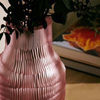 Heroine REI Vase Round Large Pink ruckl heroine rei vase round large pink