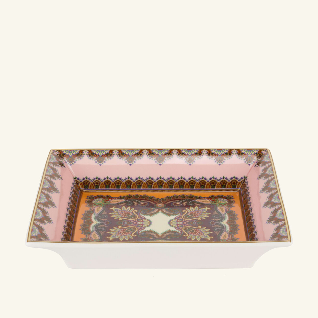 Thistle Rectangular Tray Pink etro thistle rectangular tray pink