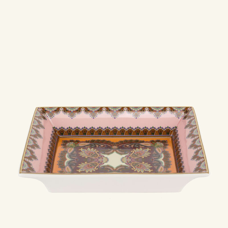 Thistle Rectangular Tray Pink etro thistle rectangular tray pink