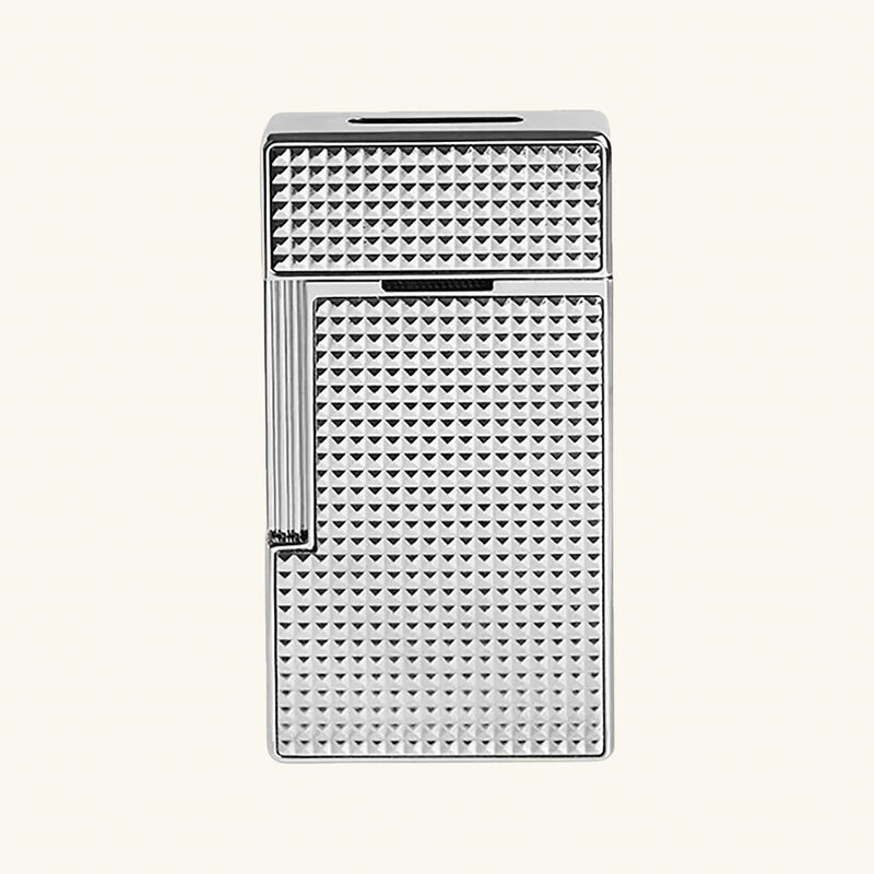 Big D Diamond Head Lighter Silver st dupont big d diamond head lighter silver