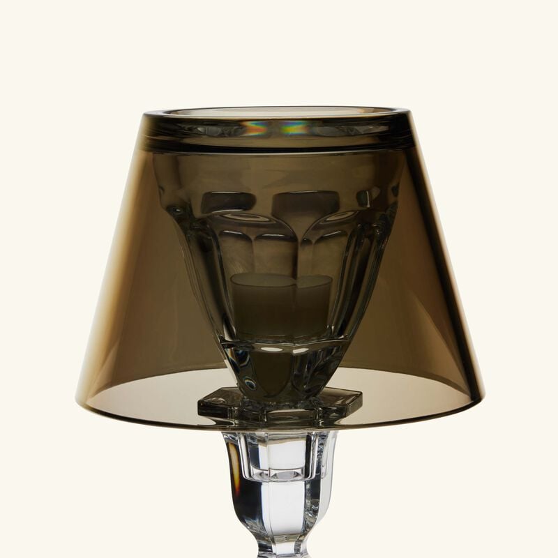 baccarat our fire candle holder gold