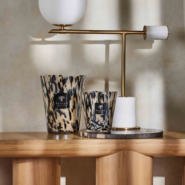 baobab collection pearls black candle max 24