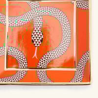 Eden Trinket Tray Rectangular Small Orange Set Of 4 jonathan adler eden trinket tray rectangular small orange set of 4