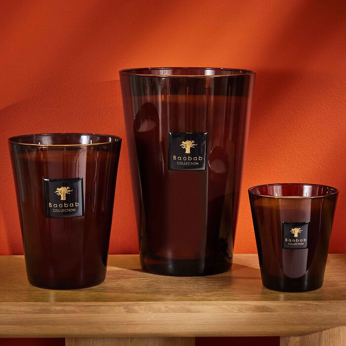 baobab collection cuir de russie candle maxi max